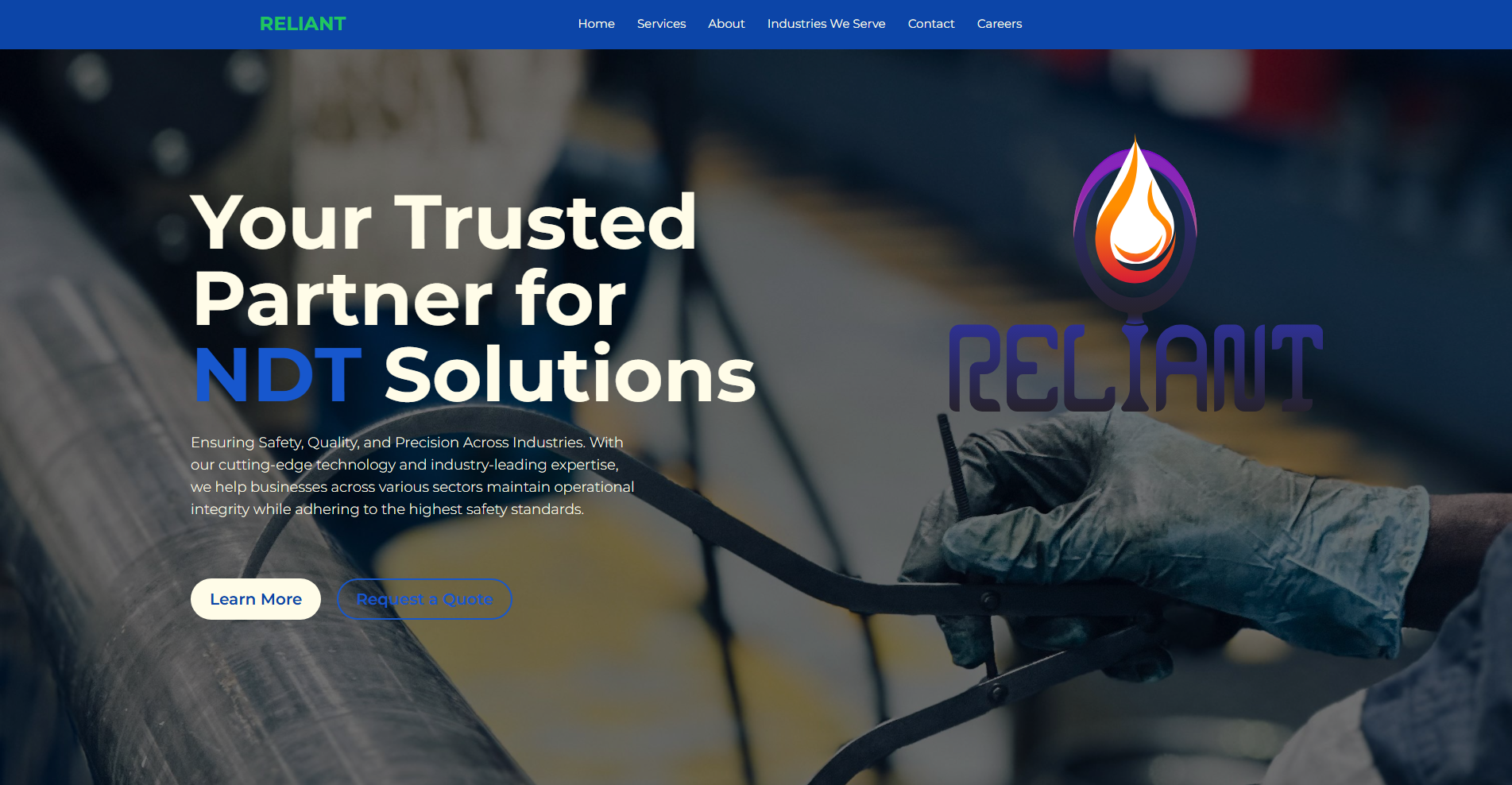 An image of the Reliant Inspection Service project.